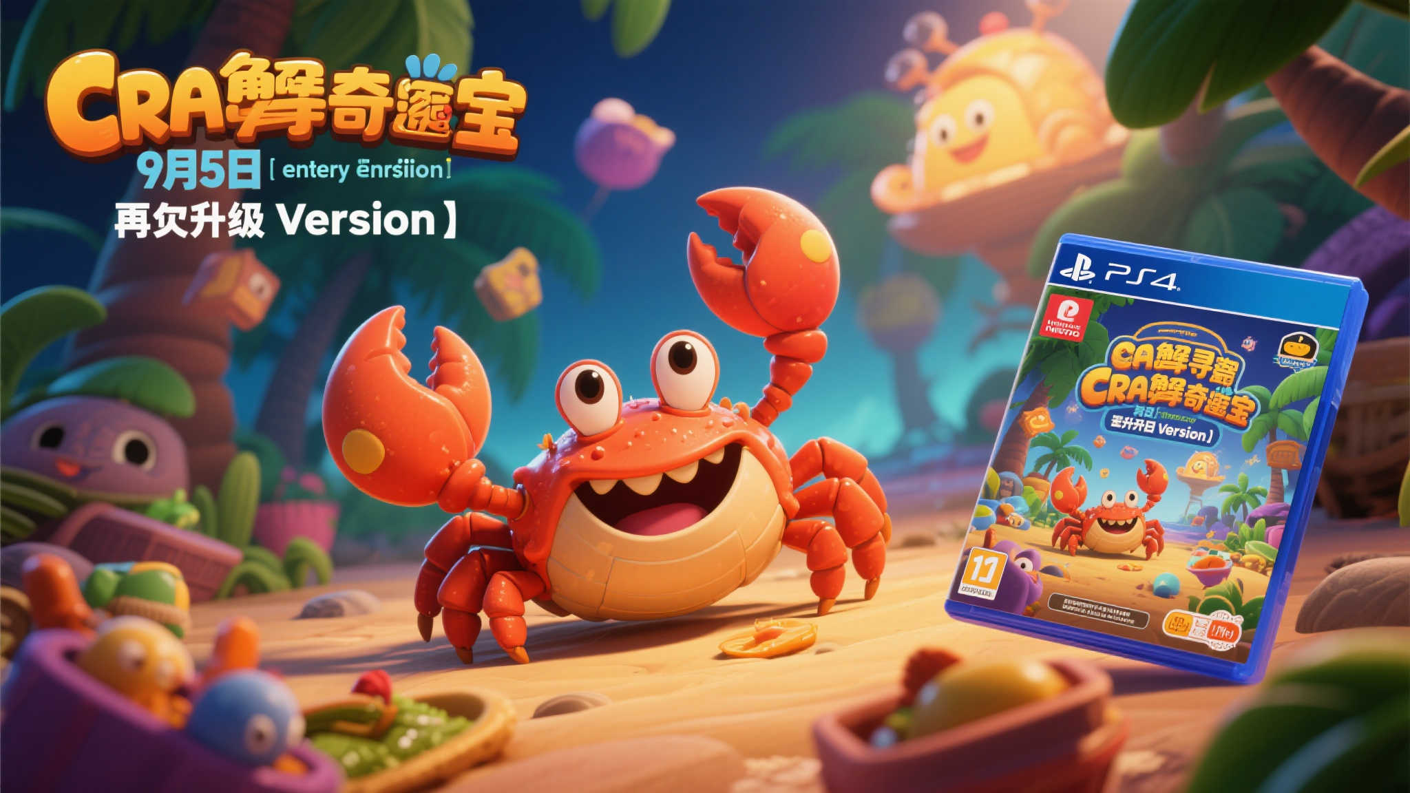 《蟹蟹寻宝奇遇》PS5/NS实体版震撼来袭!9月5日正式上市 《蟹蟹寻宝奇遇》PS5/NS实体版震撼来袭!9月5日正式上市